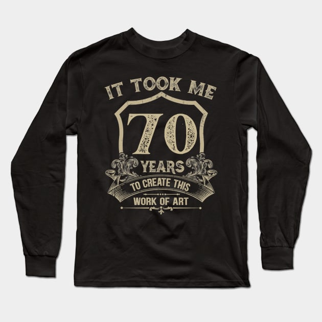 70th birthday Long Sleeve T-Shirt by Jandjprints